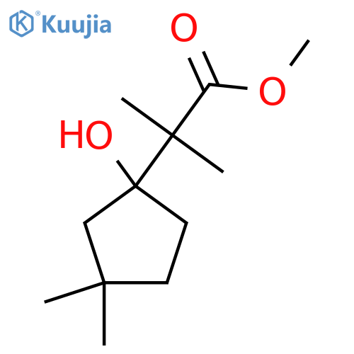 Methyl 2-(1-hydroxy-3,3-dimethylcyclopentyl)-2-methylpropanoate structure