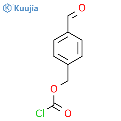 (4-Formylphenyl)methyl chloroformate structure
