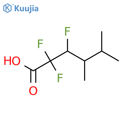 2,2,3-trifluoro-4,5-dimethylhexanoic acid structure