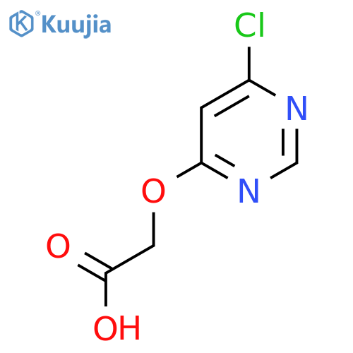 2-(6-chloropyrimidin-4-yl)oxyacetic acid structure