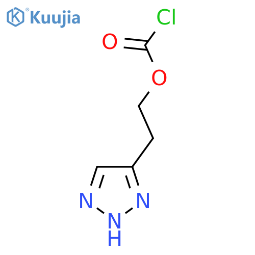 2-(1H-1,2,3-triazol-4-yl)ethyl chloroformate structure