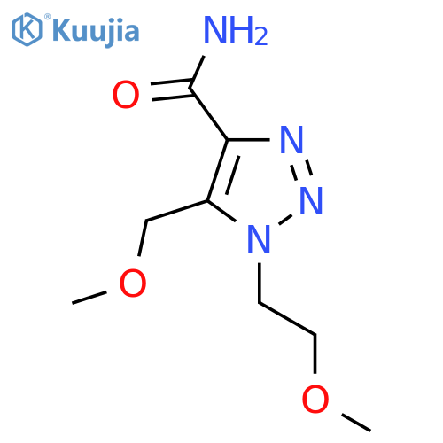 1-(2-methoxyethyl)-5-(methoxymethyl)-1H-1,2,3-triazole-4-carboxamide structure