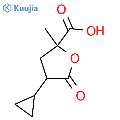 4-cyclopropyl-2-methyl-5-oxooxolane-2-carboxylic acid structure