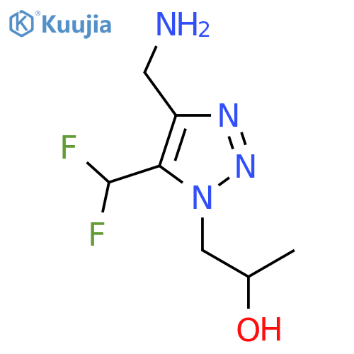 1-4-(aminomethyl)-5-(difluoromethyl)-1H-1,2,3-triazol-1-ylpropan-2-ol structure