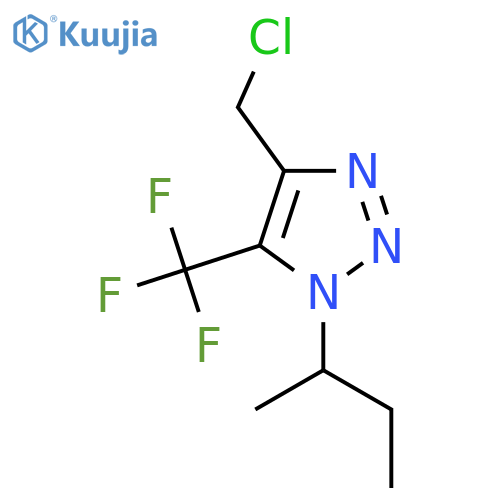 1-(butan-2-yl)-4-(chloromethyl)-5-(trifluoromethyl)-1H-1,2,3-triazole structure