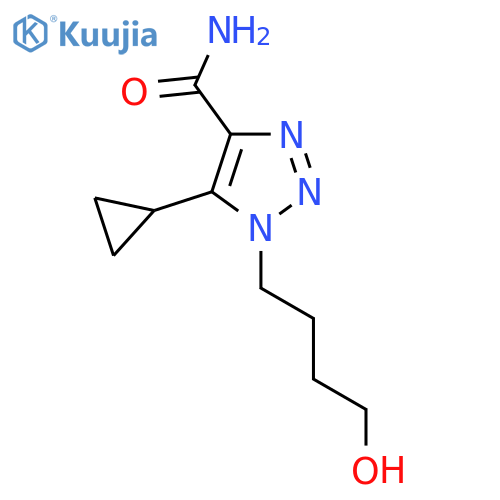 5-cyclopropyl-1-(4-hydroxybutyl)-1H-1,2,3-triazole-4-carboxamide structure