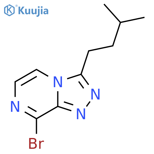 8-bromo-3-(3-methylbutyl)-1,2,4triazolo4,3-apyrazine structure