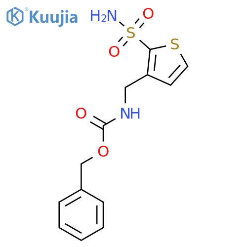 benzyl N-(2-sulfamoylthiophen-3-yl)methylcarbamate structure