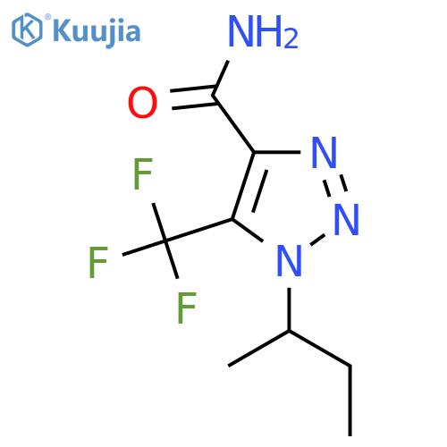 1-(butan-2-yl)-5-(trifluoromethyl)-1H-1,2,3-triazole-4-carboxamide structure