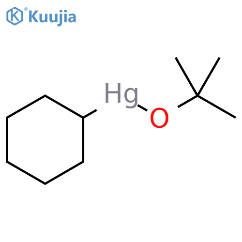 Mercury, cyclohexyl(2-methyl-2-propanolato)- structure