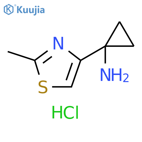 1-(2-methyl-1,3-thiazol-4-yl)cyclopropan-1-amine dihydrochloride structure