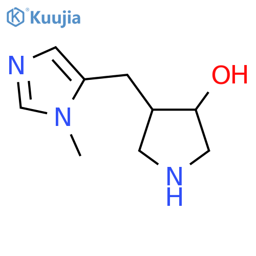 4-(1-methyl-1H-imidazol-5-yl)methylpyrrolidin-3-ol structure