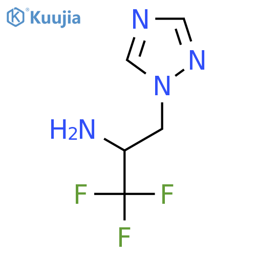 1,1,1-trifluoro-3-(1H-1,2,4-triazol-1-yl)propan-2-amine structure