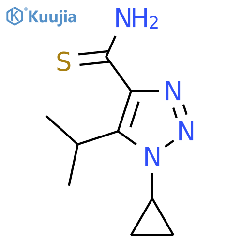 1-cyclopropyl-5-(propan-2-yl)-1H-1,2,3-triazole-4-carbothioamide structure