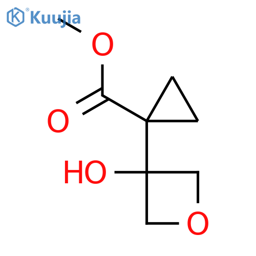 methyl 1-(3-hydroxyoxetan-3-yl)cyclopropane-1-carboxylate structure
