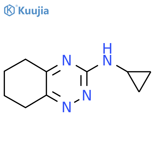 N-cyclopropyl-5,6,7,8-tetrahydro-1,2,4-benzotriazin-3-amine structure
