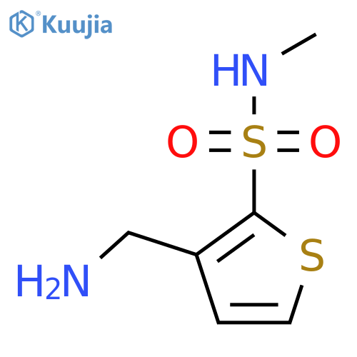 3-(aminomethyl)-N-methylthiophene-2-sulfonamide structure