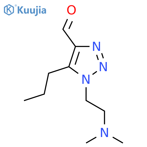 1-2-(dimethylamino)ethyl-5-propyl-1H-1,2,3-triazole-4-carbaldehyde structure