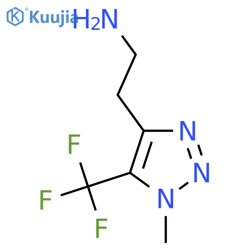 2-1-methyl-5-(trifluoromethyl)-1H-1,2,3-triazol-4-ylethan-1-amine structure