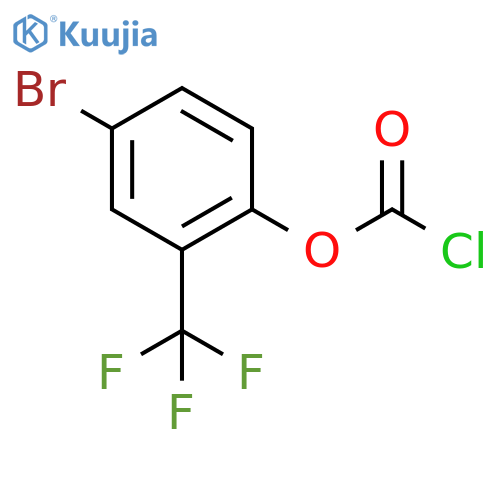 4-bromo-2-(trifluoromethyl)phenyl chloroformate structure