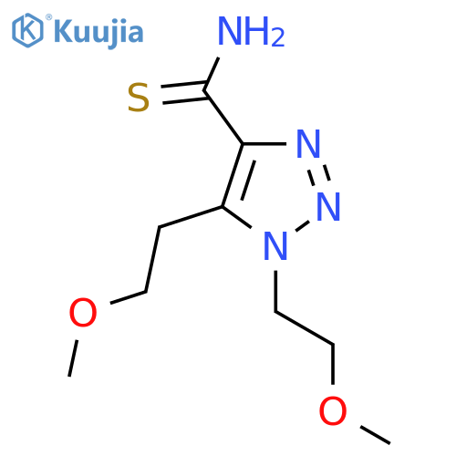 bis(2-methoxyethyl)-1H-1,2,3-triazole-4-carbothioamide structure