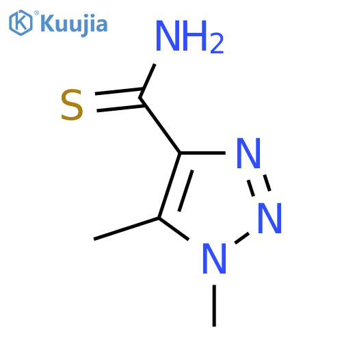 dimethyl-1H-1,2,3-triazole-4-carbothioamide structure