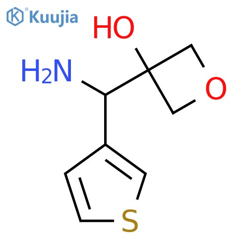 3-amino(thiophen-3-yl)methyloxetan-3-ol structure