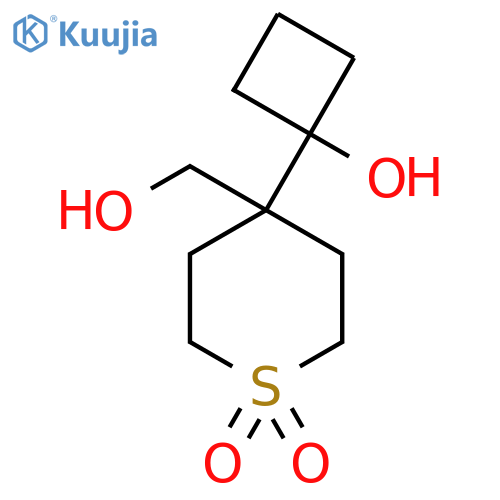 4-(1-hydroxycyclobutyl)-4-(hydroxymethyl)-1lambda6-thiane-1,1-dione structure