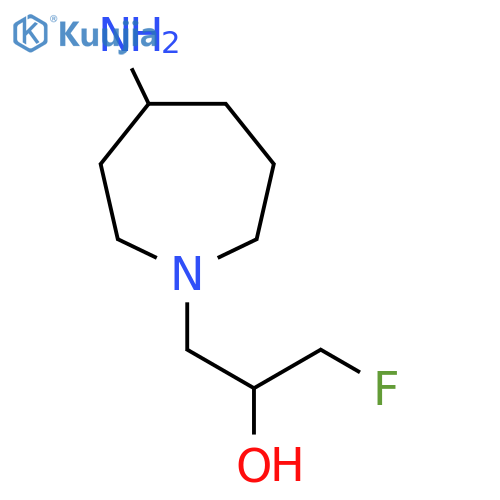 1-(4-aminoazepan-1-yl)-3-fluoropropan-2-ol structure