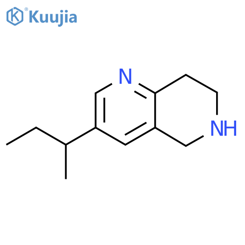 3-(butan-2-yl)-5,6,7,8-tetrahydro-1,6-naphthyridine structure