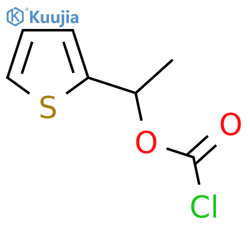 1-(thiophen-2-yl)ethyl chloroformate structure