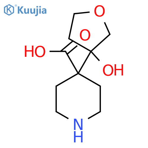 4-(3-hydroxyoxolan-3-yl)piperidine-4-carboxylic acid structure