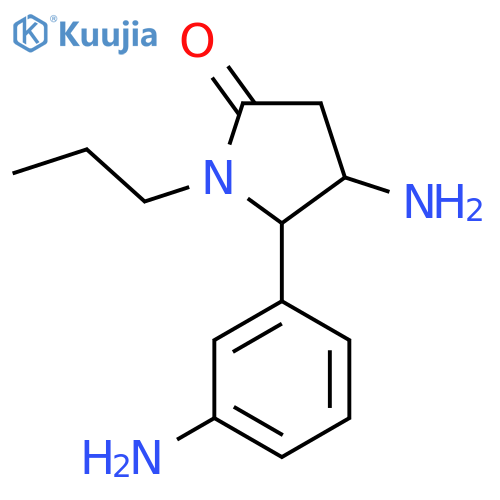 4-amino-5-(3-aminophenyl)-1-propylpyrrolidin-2-one structure