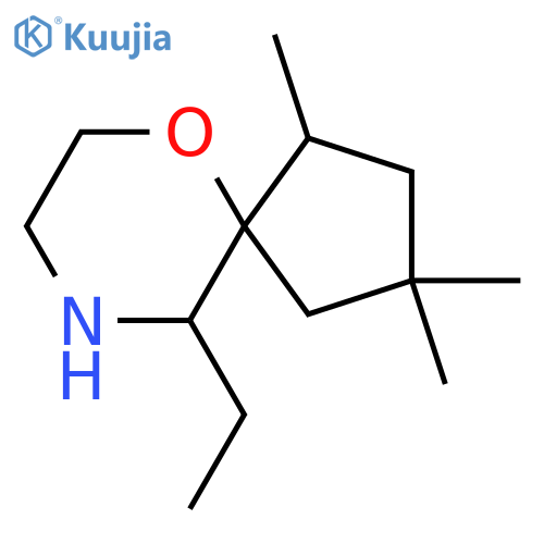 10-ethyl-1,3,3-trimethyl-6-oxa-9-azaspiro4.5decane structure
