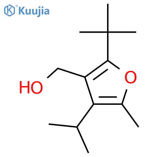 2-tert-butyl-5-methyl-4-(propan-2-yl)furan-3-ylmethanol structure