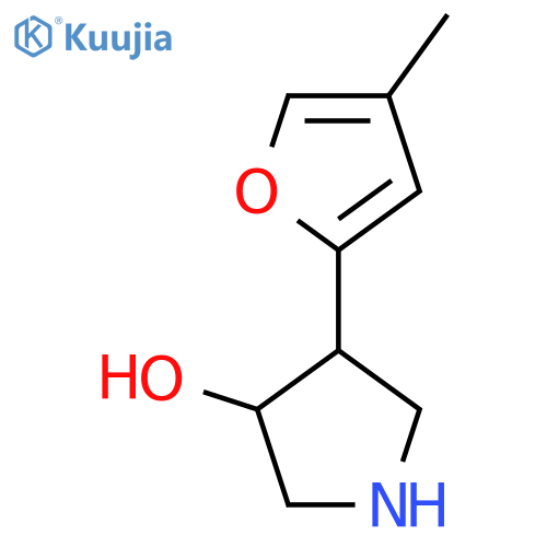 4-(4-methylfuran-2-yl)pyrrolidin-3-ol structure