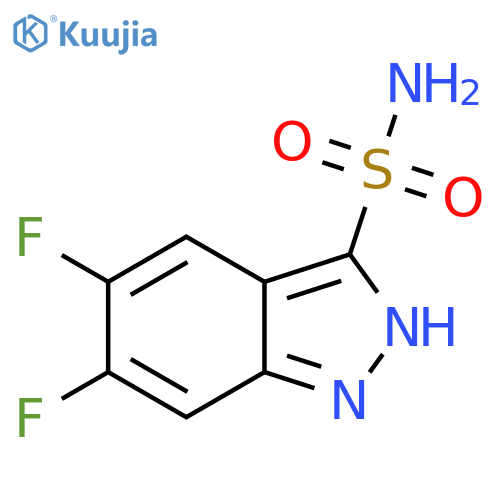 5,6-difluoro-1H-indazole-3-sulfonamide structure