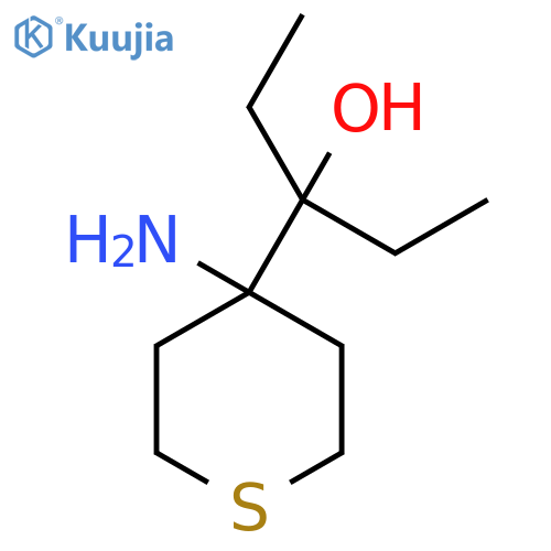 3-(4-aminothian-4-yl)pentan-3-ol structure