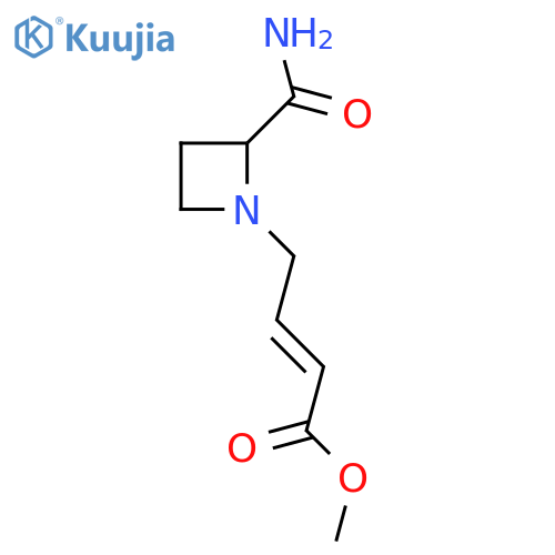 methyl 4-(2-carbamoylazetidin-1-yl)but-2-enoate structure
