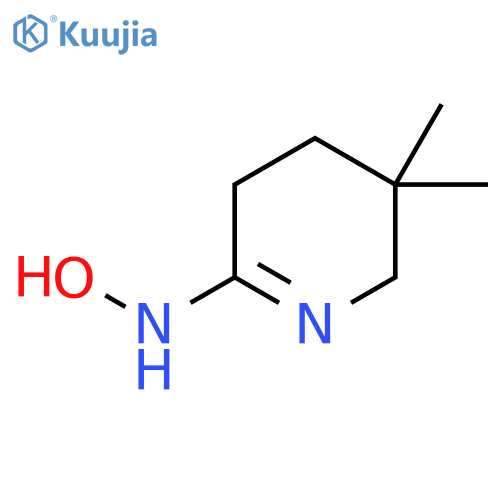 N-(5,5-dimethylpiperidin-2-ylidene)hydroxylamine structure