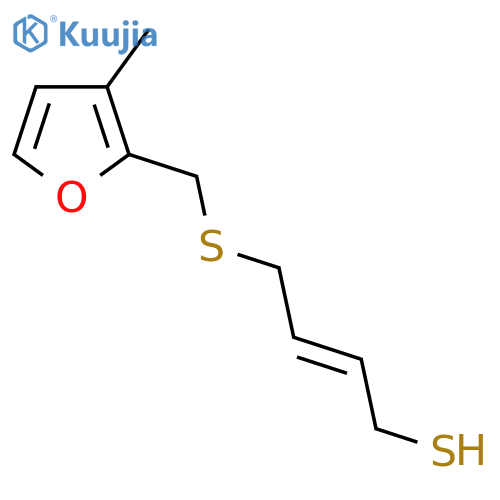 4-{(3-methylfuran-2-yl)methylsulfanyl}but-2-ene-1-thiol structure