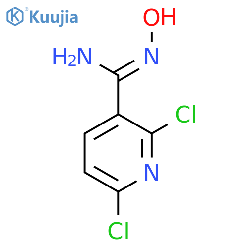 (Z)-2,6-dichloro-N'-hydroxypyridine-3-carboximidamide structure