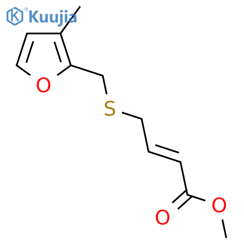 methyl 4-{(3-methylfuran-2-yl)methylsulfanyl}but-2-enoate structure