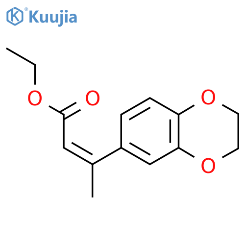ethyl (2Z)-3-(2,3-dihydro-1,4-benzodioxin-6-yl)but-2-enoate structure