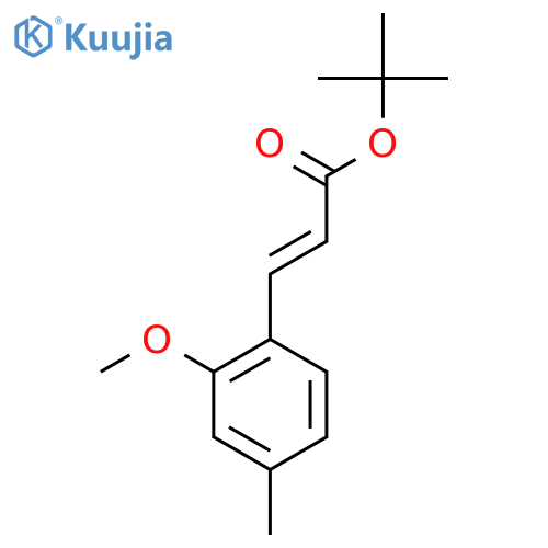 tert-butyl (2E)-3-(2-methoxy-4-methylphenyl)prop-2-enoate structure
