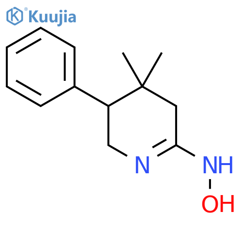 N-(2E)-4,4-dimethyl-5-phenylpiperidin-2-ylidenehydroxylamine structure