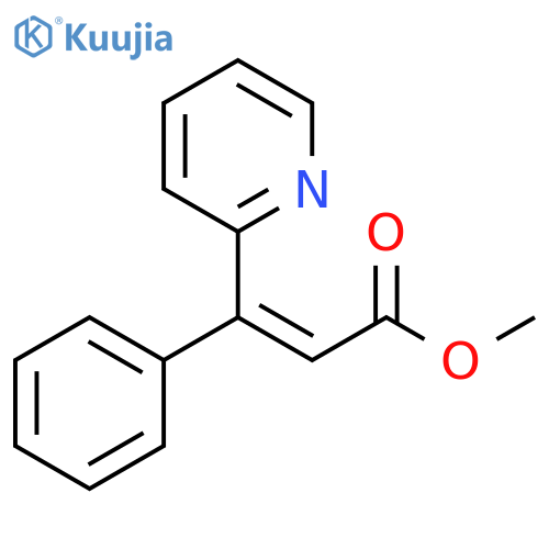 methyl (2Z)-3-phenyl-3-(pyridin-2-yl)prop-2-enoate structure