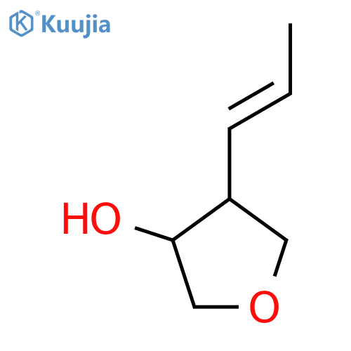 4-(prop-1-en-1-yl)oxolan-3-ol structure