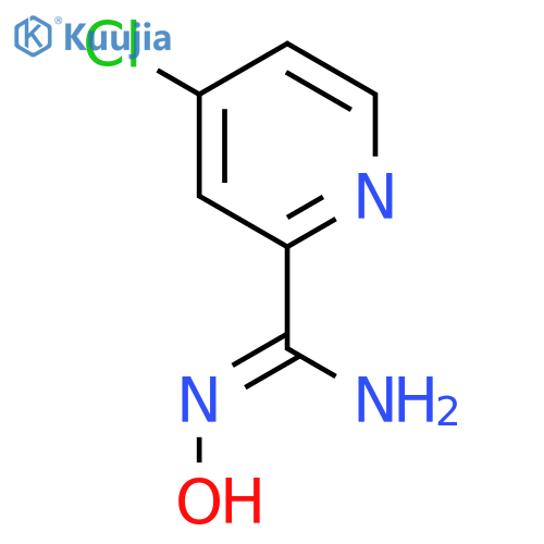 (Z)-4-chloro-N'-hydroxypyridine-2-carboximidamide structure