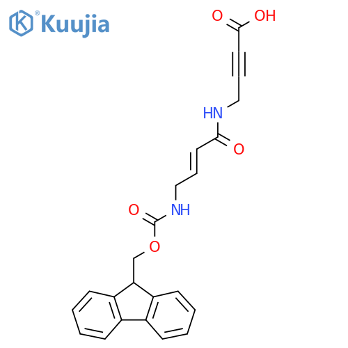 4-4-({(9H-fluoren-9-yl)methoxycarbonyl}amino)but-2-enamidobut-2-ynoic acid structure